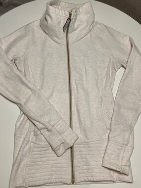 Lululemon Light Cream Full-Zip High Collar Jacket